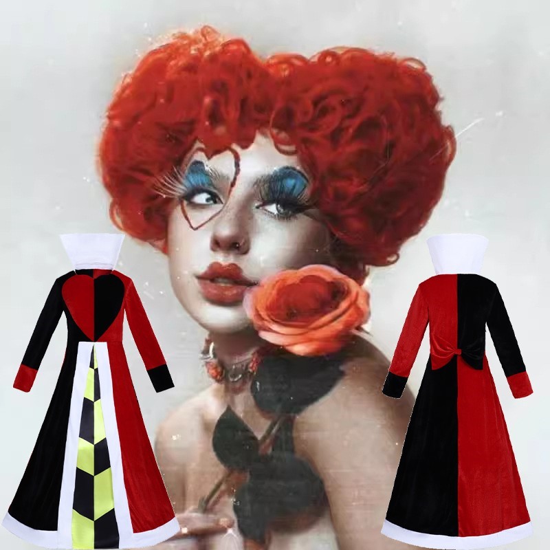 Women'S Red Accessories - Królowa Anime Czerwone Serce Film Cosplay