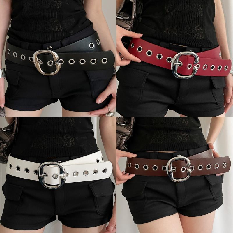 Women'S Jeans Accessories - Pasek damski w stylu punk, szeroki,