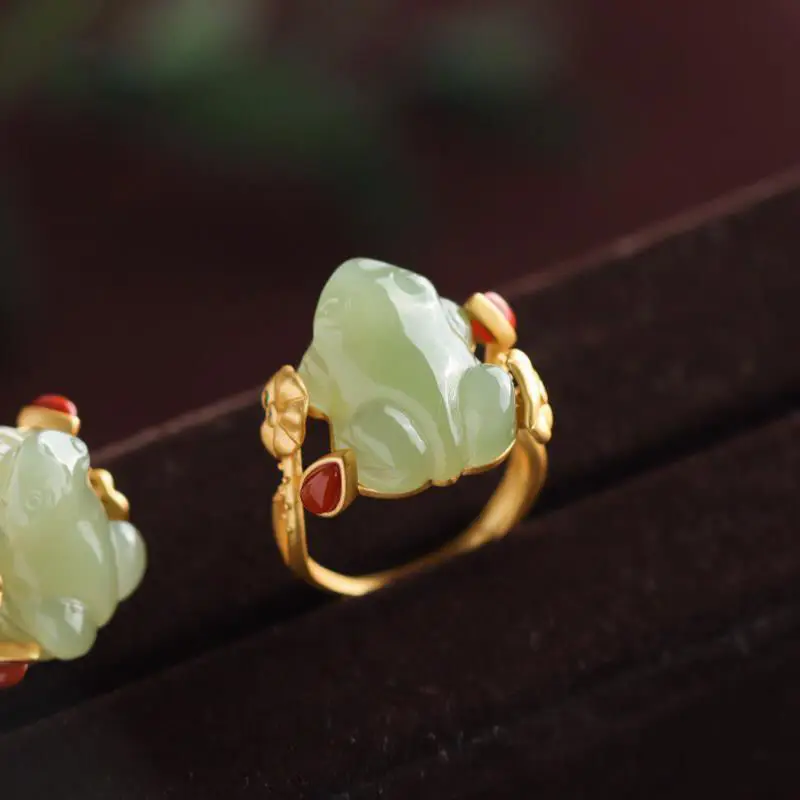 Pierścionki z zielonego jadeit – Women'S Accessories Rings recenzja i cena