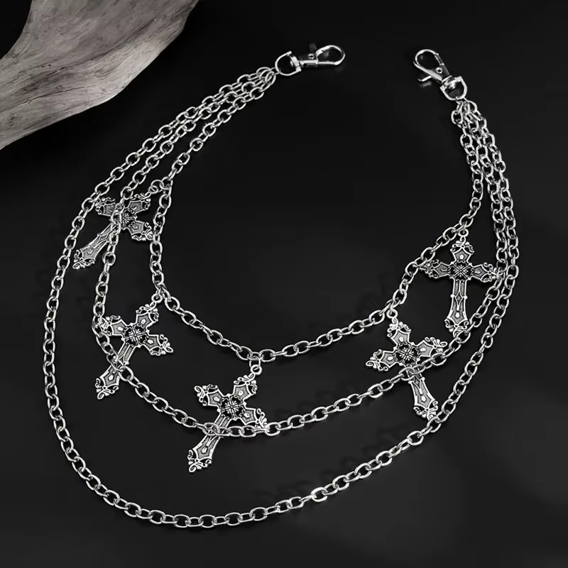 Modny punkowy metalowy łańcusz – Women'S Jeans Accessories recenzja i cena