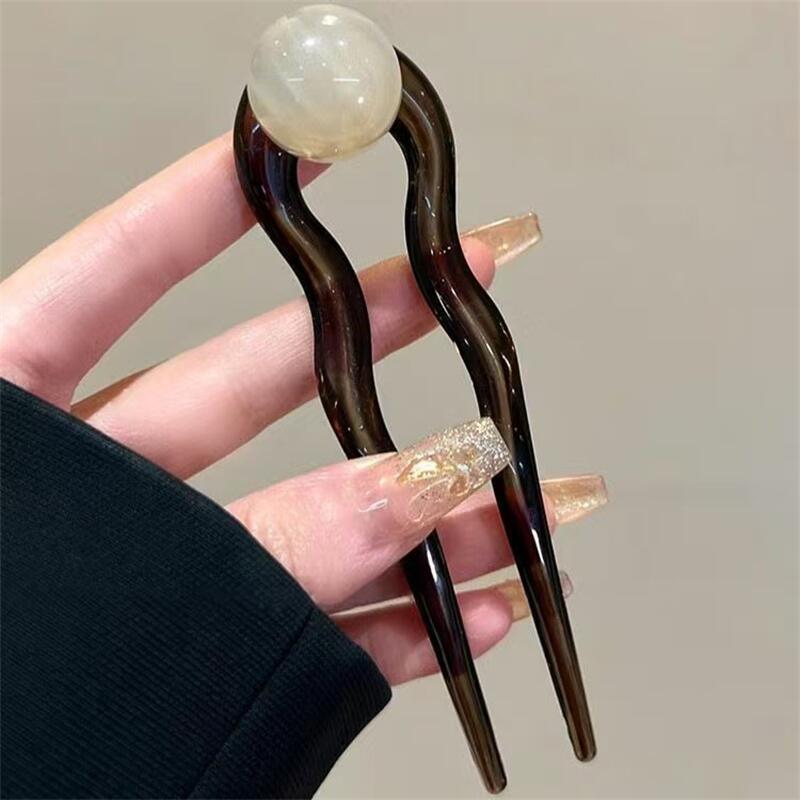 Kolorowe perłowe spinki do wło – Hair Fork Stick recenzja i cena
