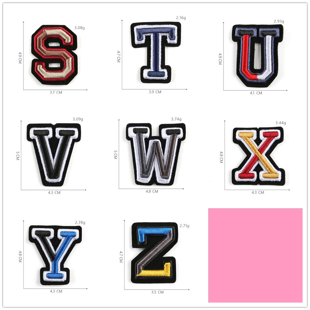 26 sztuk A-Z litery naszywki a – Women'S Jeans Accessories recenzja i cena