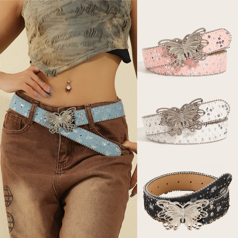 Pasek skórzany w stylu Y2K z m – Women'S Jeans Accessories recenzja i cena