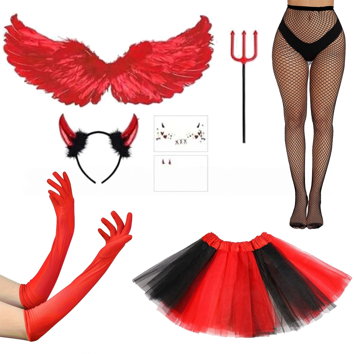 Kostium na Halloween: czerwony – Women'S Red Accessories recenzja i cena