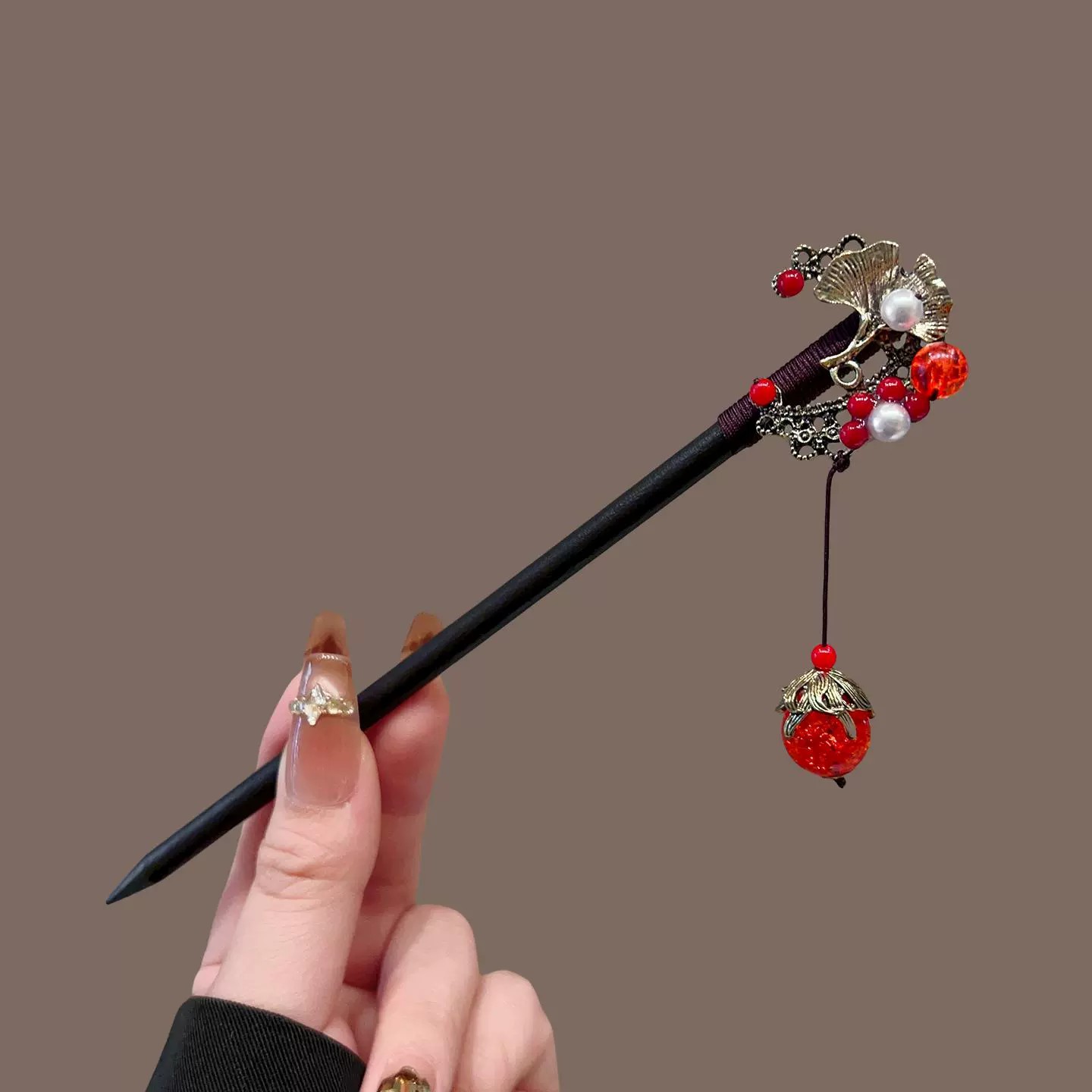 Antyczna drewniana spinka do w – Hair Fork Stick recenzja i cena