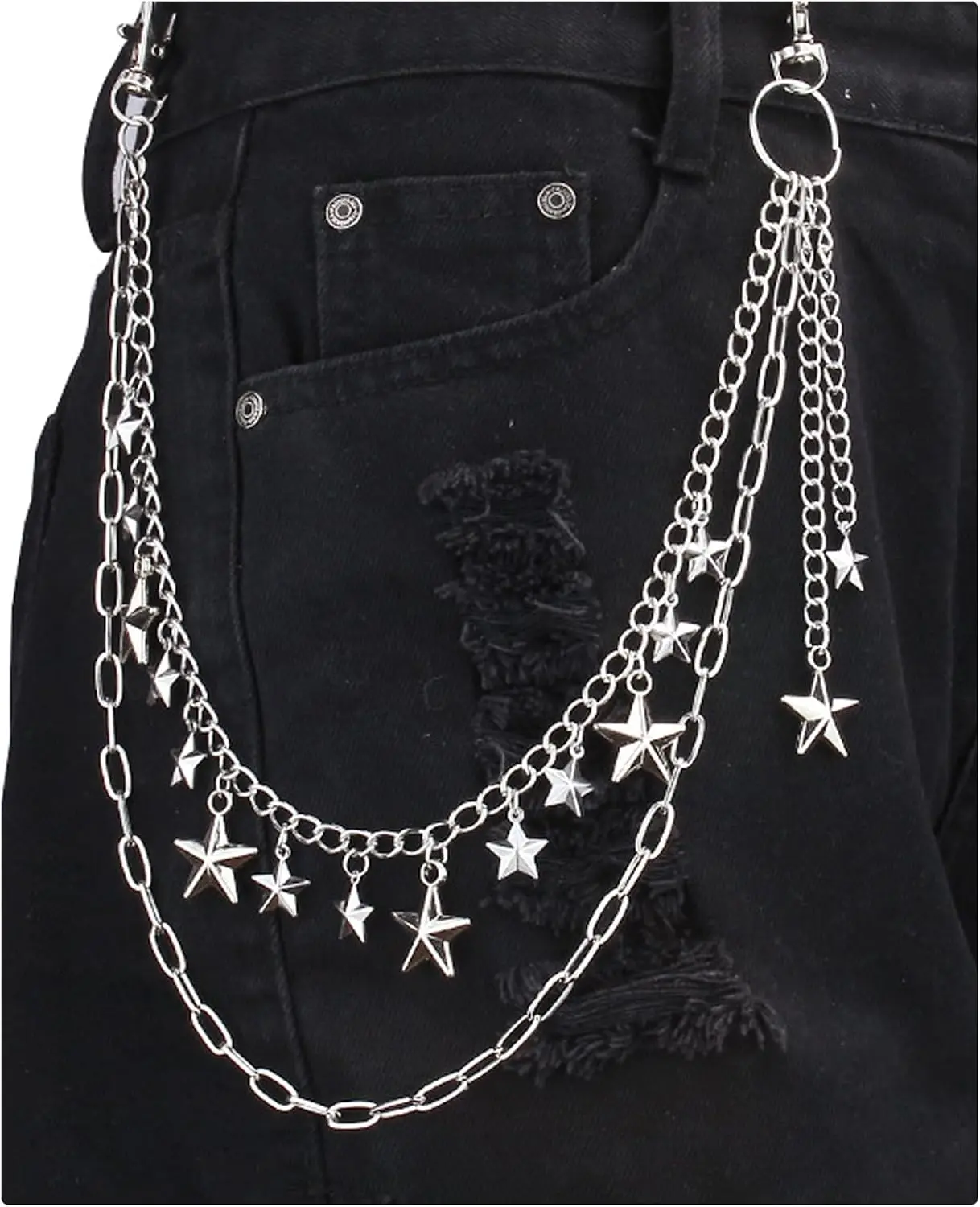 Metalowy łańcuch do spodni w s – Women'S Jeans Accessories recenzja i cena