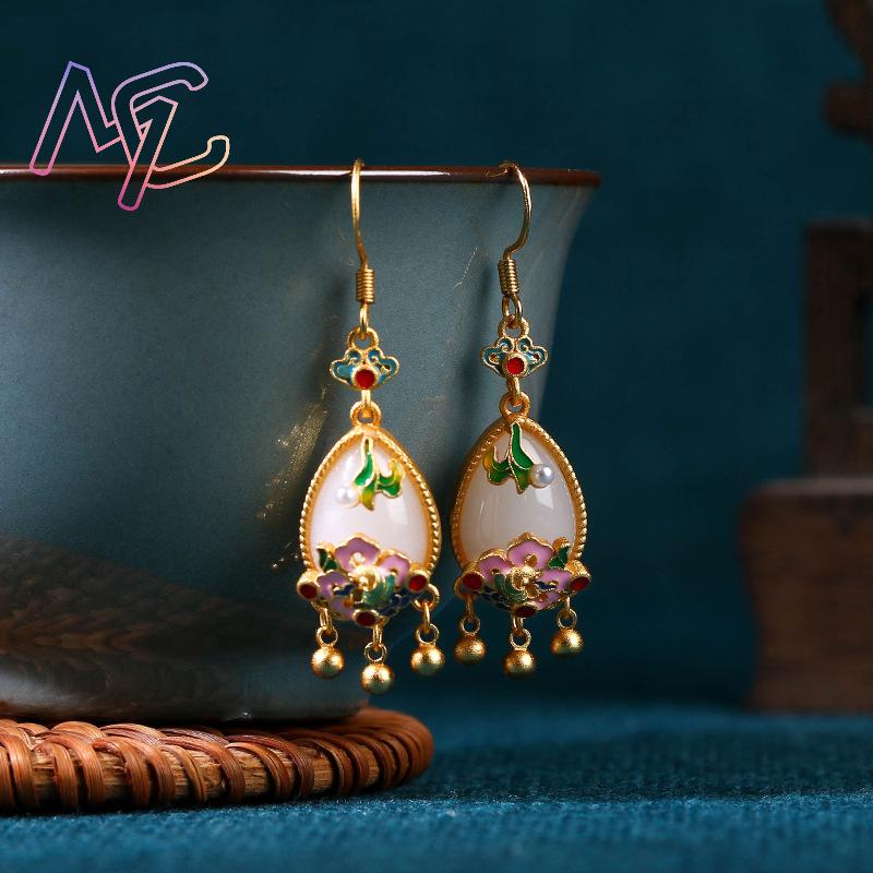 Naturalne jadeitowe kolczyki w – Women'S Accessories Designer recenzja i cena