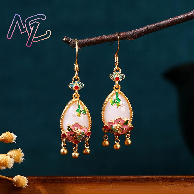 Naturalne jadeitowe kolczyki w – Women'S Accessories Designer recenzja i cena