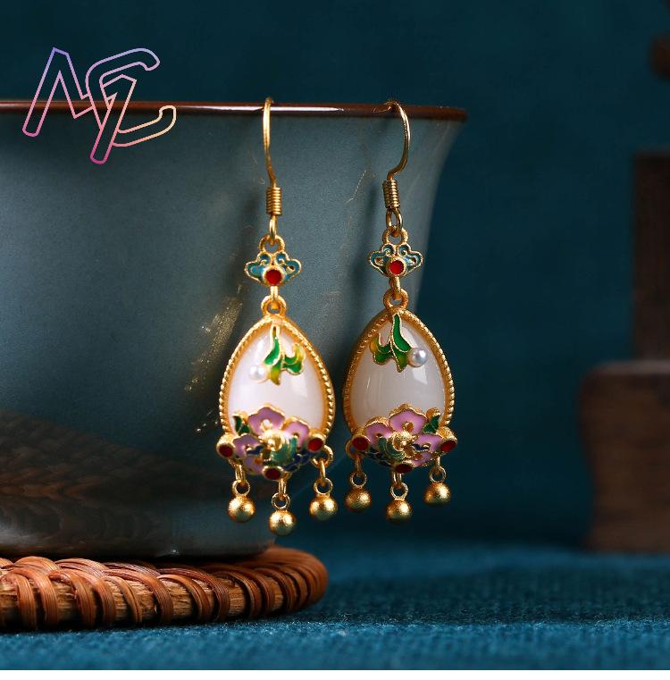 Naturalne jadeitowe kolczyki w – Women'S Accessories Designer recenzja i cena