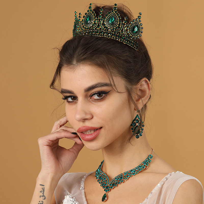 Barokowa królowa zielona koron – Women Accessories Dropshipping recenzja i cena