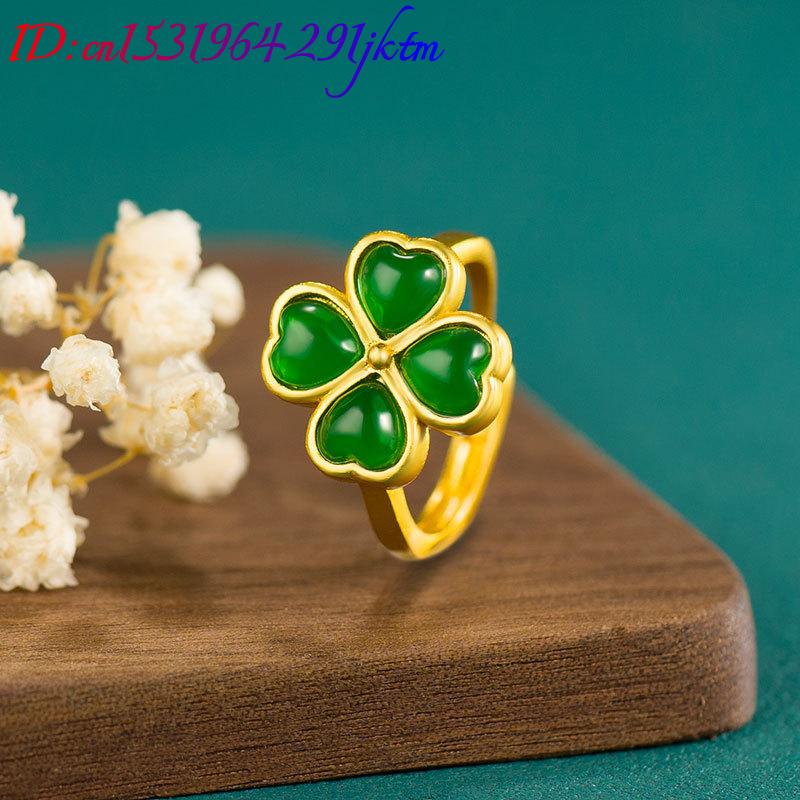 Pierścionek z naturalnego ziel – Women'S Accessories Rings recenzja i cena