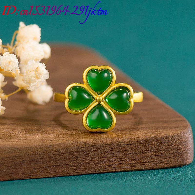 Pierścionek z naturalnego ziel – Women'S Accessories Rings recenzja i cena